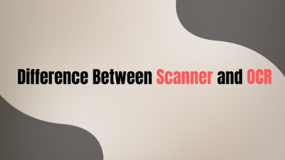 difference between scanner and ocr